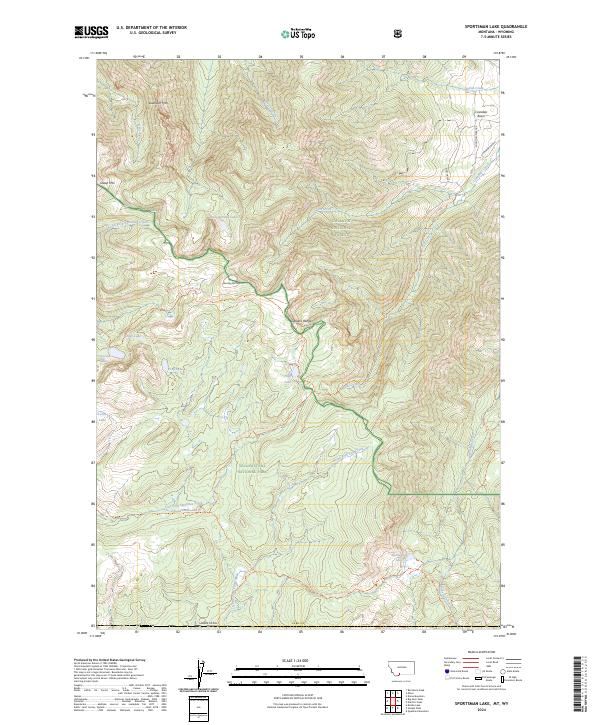 Sportsman Lake topographic map thumbnail