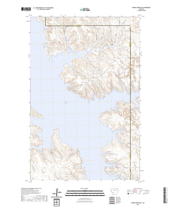Spring Creek Bay topographic map thumbnail