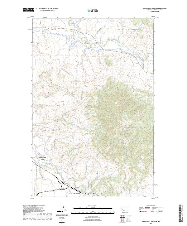 Spring Creek Junction topographic map thumbnail