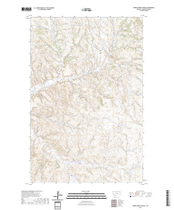 Spring Creek School topographic map thumbnail