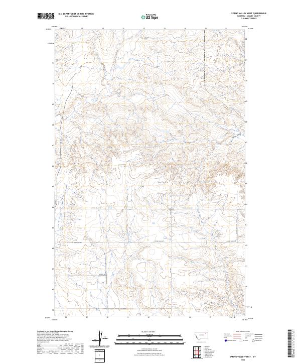 Spring Valley West topographic map thumbnail