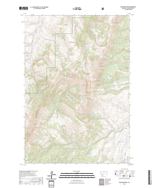 Spur Mountain 2024 topographic map thumbnail