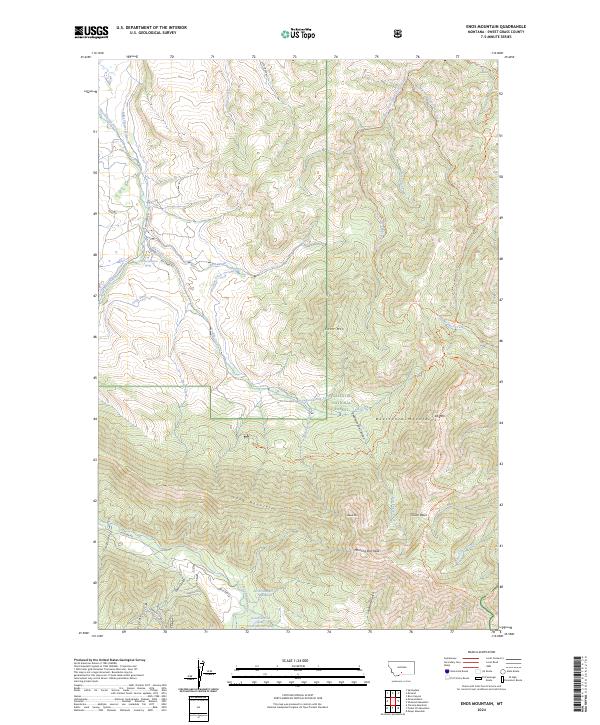 Enos Mountain 2024 topographic map thumbnail