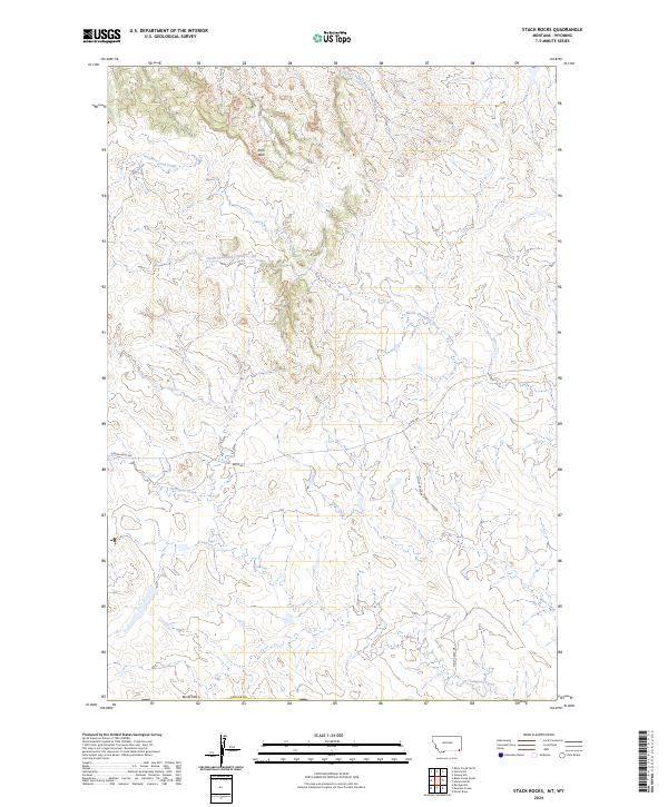 Stack Rocks topographic map thumbnail
