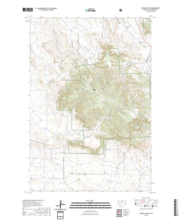 Stagville Draw topographic map thumbnail
