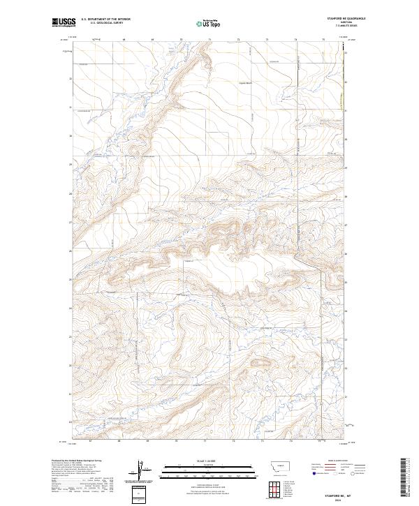 Stanford NE topographic map thumbnail