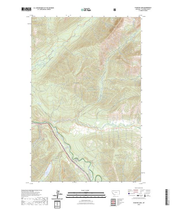 Stanton Lake topographic map thumbnail