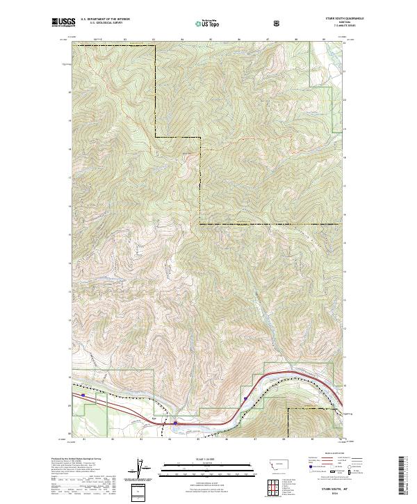 Stark South topographic map thumbnail
