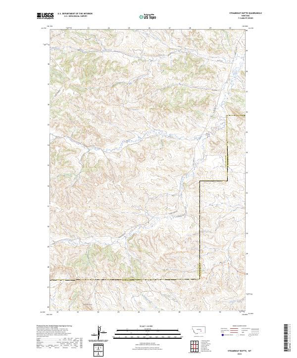 Steamboat Butte topographic map thumbnail