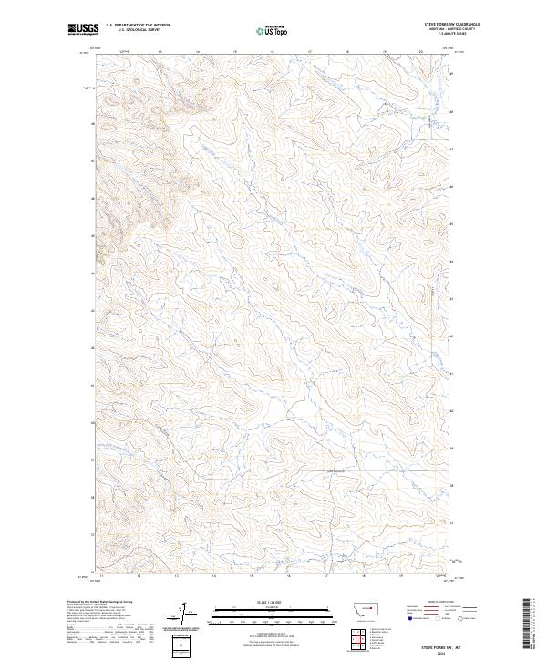 Steve Forks SW topographic map thumbnail