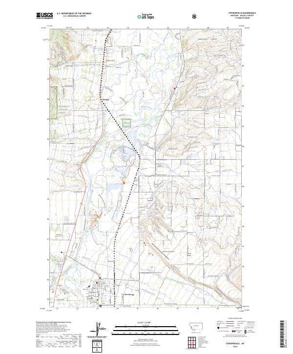 Stevensville topographic map thumbnail