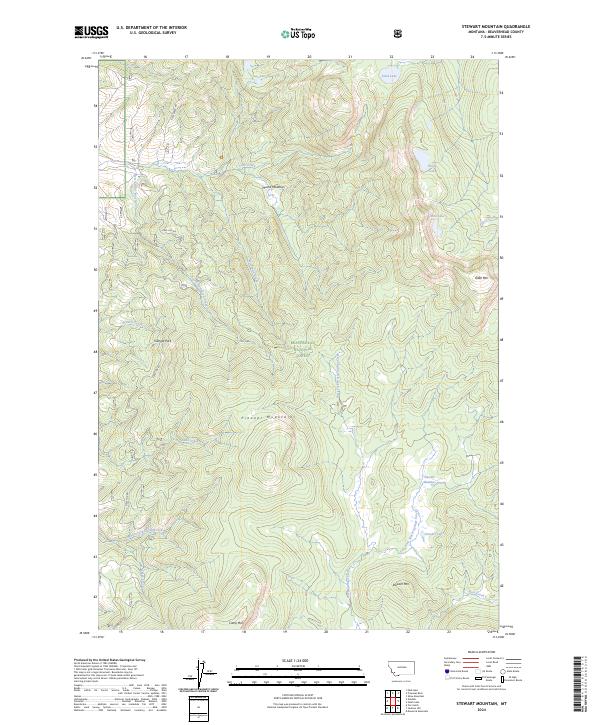 Stewart Mountain topographic map thumbnail