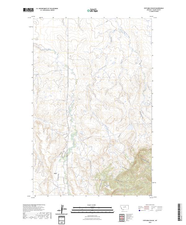 Stiffarm Coulee topographic map thumbnail