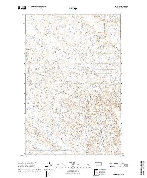 Stinking Coulee topographic map thumbnail