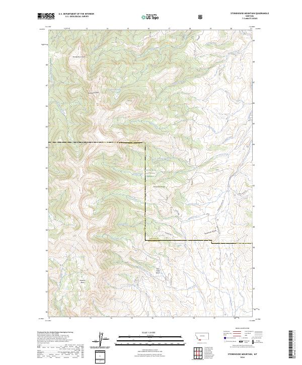 Stonehouse Mountain topographic map thumbnail