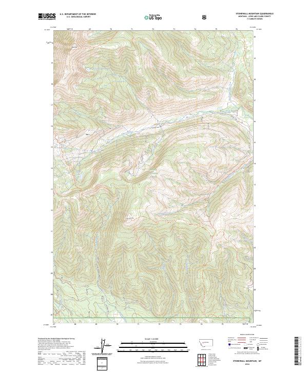 Stonewall Mountain topographic map thumbnail