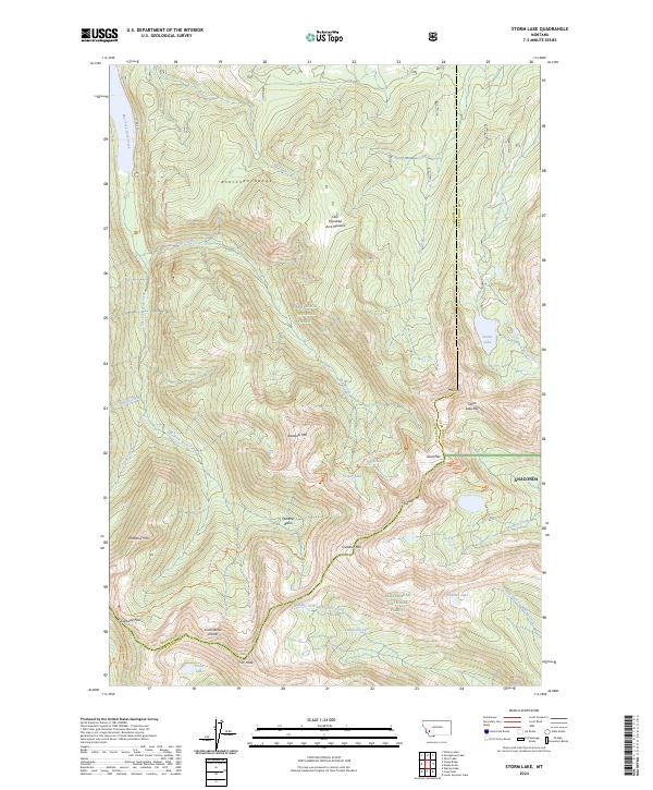 Storm Lake topographic map thumbnail