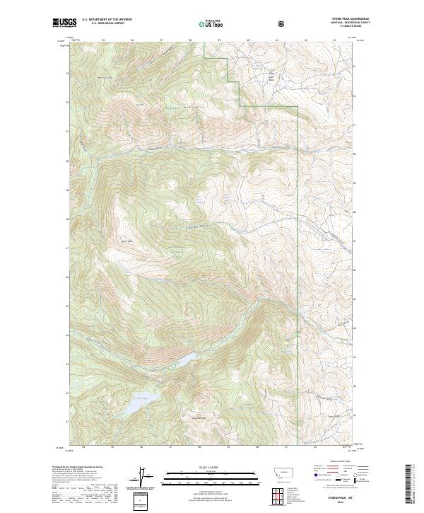 Storm Peak topographic map thumbnail