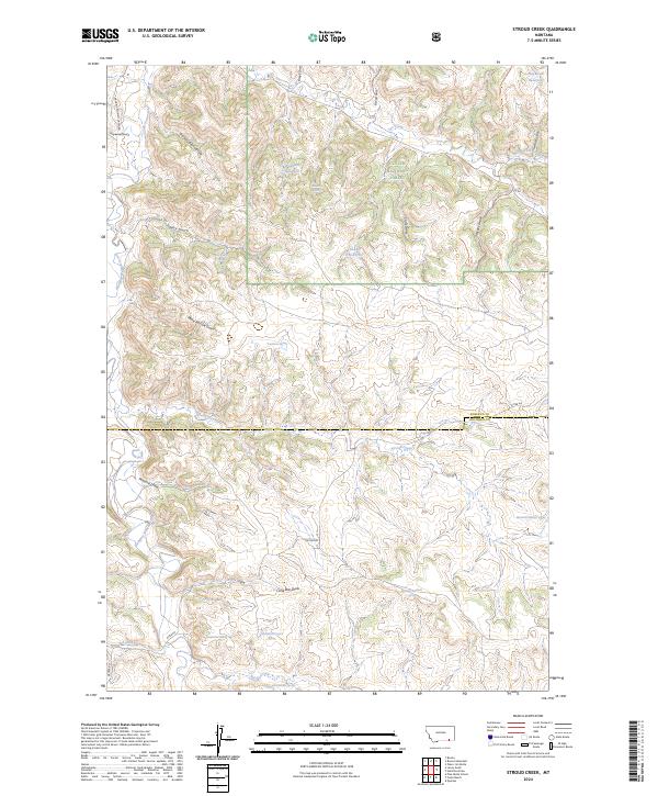 Stroud Creek topographic map thumbnail
