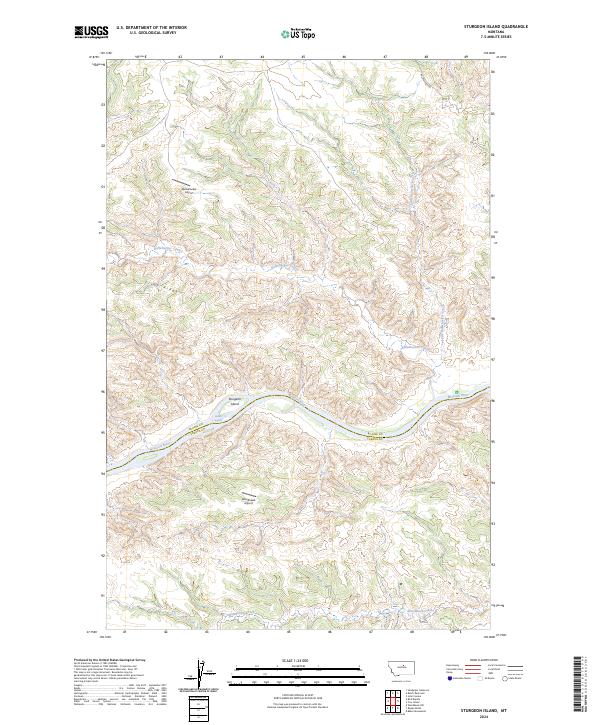 Sturgeon Island topographic map thumbnail