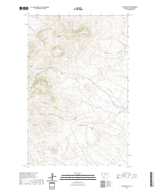 Suction Butte topographic map thumbnail