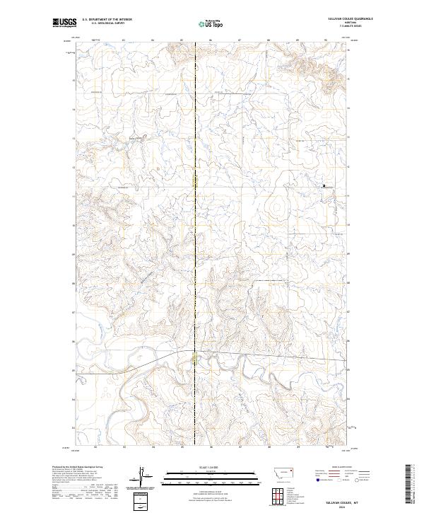 Sullivan Coulee topographic map thumbnail