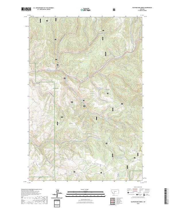 Sulphur Bar Creek topographic map thumbnail
