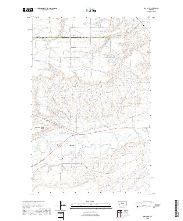 Sun River topographic map thumbnail