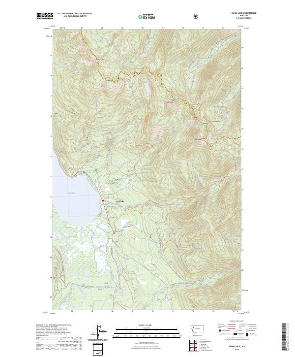 Swan Lake topographic map thumbnail