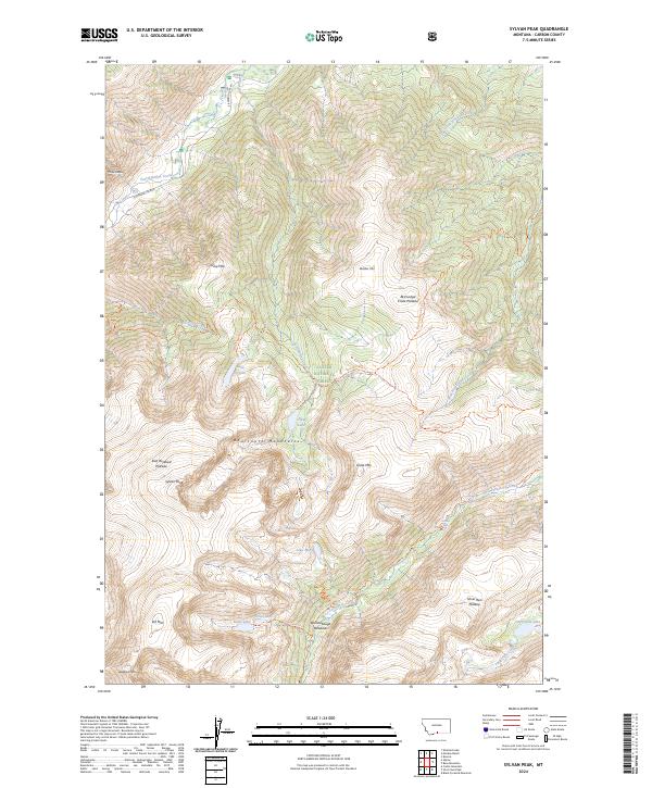 Sylvan Peak topographic map thumbnail