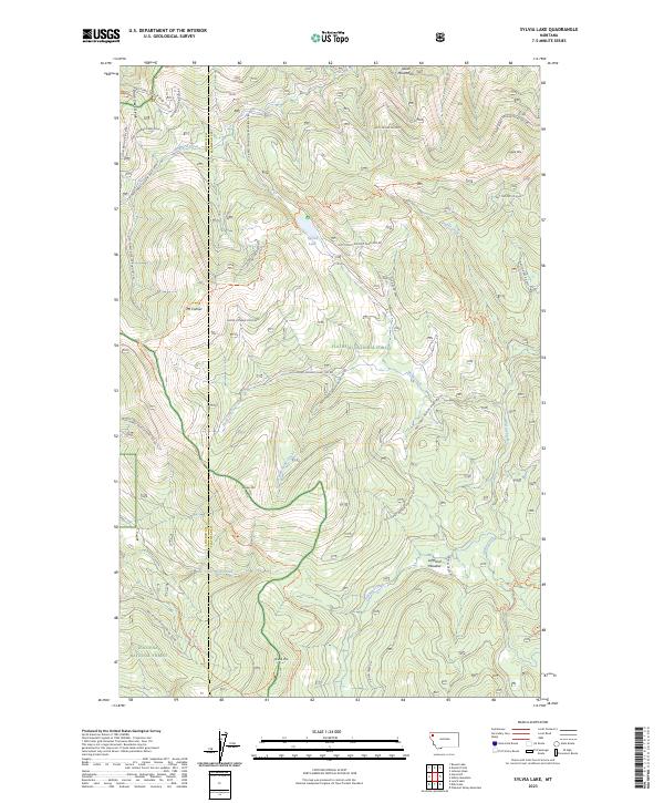 Sylvia Lake 2023 topographic map thumbnail