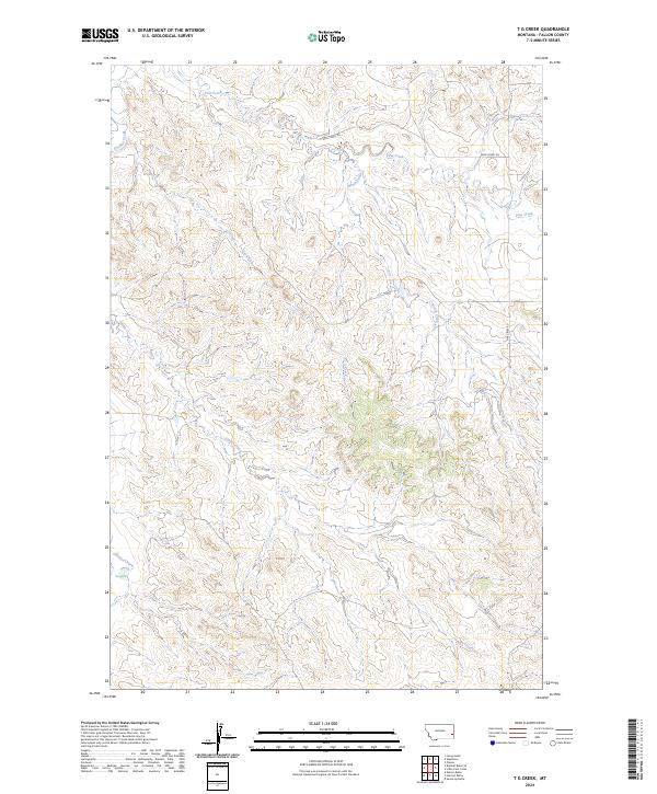 T G Creek topographic map thumbnail