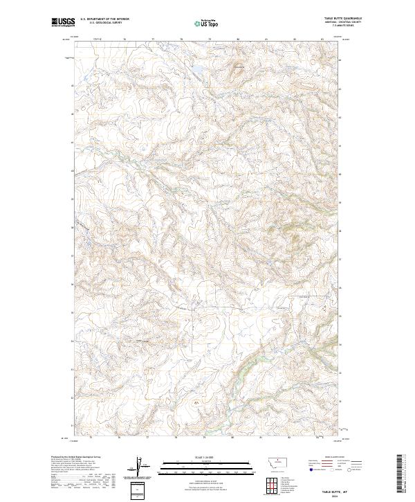 Table Butte topographic map thumbnail