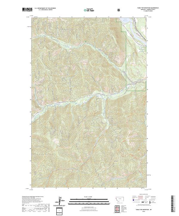 Table Top Mountain 2024 topographic map thumbnail