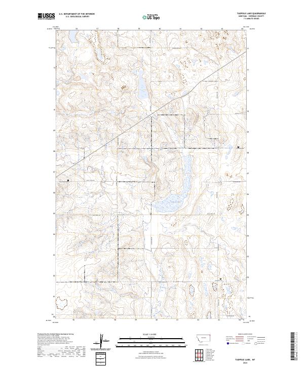 Tadpole Lake topographic map thumbnail