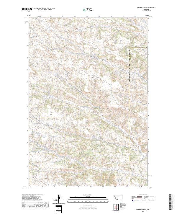 Taintor Desert topographic map thumbnail