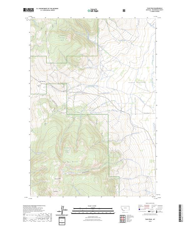 Tash Peak topographic map thumbnail
