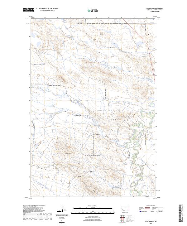Taylor Hills topographic map thumbnail