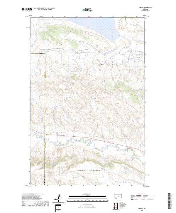 Teigen topographic map thumbnail