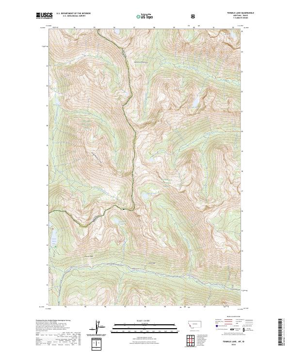 Tenmile Lake topographic map thumbnail