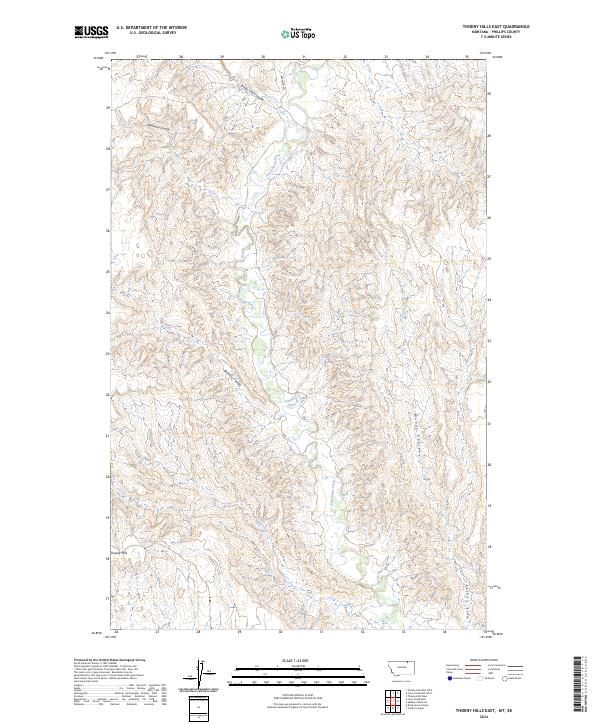 Thoeny Hills East topographic map thumbnail