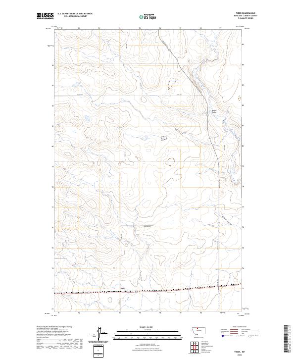 Tiber topographic map thumbnail