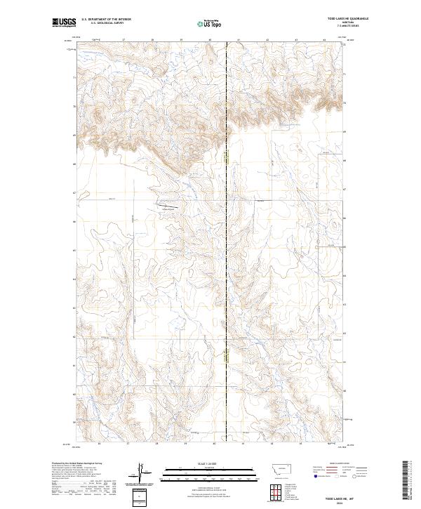 Todd Lakes NE topographic map thumbnail