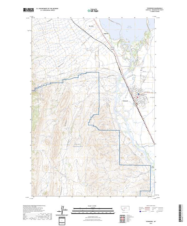 Townsend topographic map thumbnail