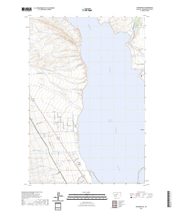 Townsend NE 2024 topographic map thumbnail