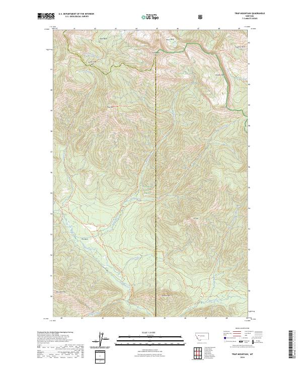 Trap Mountain 2024 topographic map thumbnail