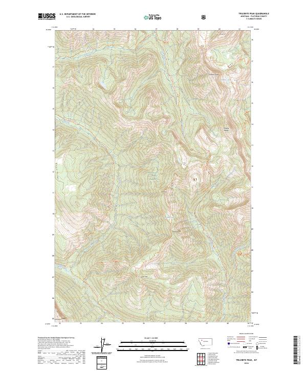 Trilobite Peak topographic map thumbnail