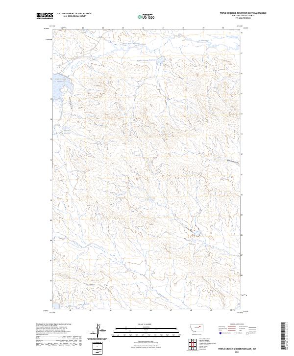 Triple Crossing Reservoir East topographic map thumbnail