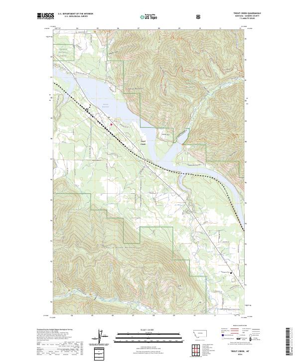 Trout Creek topographic map thumbnail