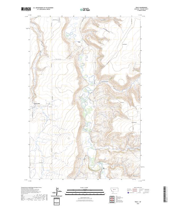 Truly 2024 topographic map thumbnail